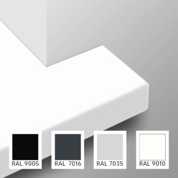 Fensterbank aus Holz nach Maß in RAL7016, RAL 9005, RAL 7035, RAL 9010