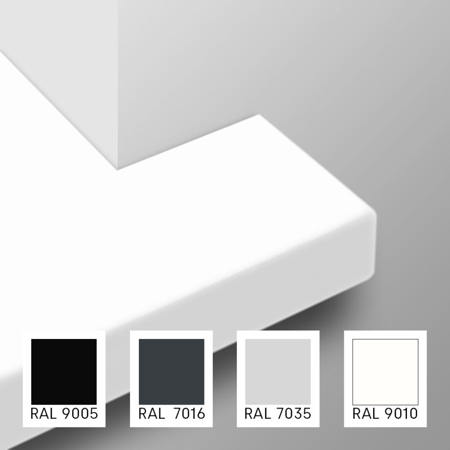 Fensterbank aus Holz nach Maß in RAL7016, RAL 9005, RAL 7035, RAL 9010