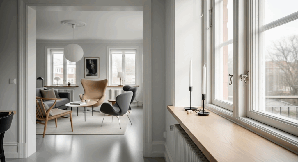 Fensterbank Holz nach Maß. Modernes Zuhause mit individuellen Fensterbänken.