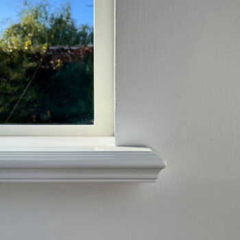 Renovierfensterbank Altbau weiß lackiert